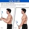 ULTIMAX V-Shaped Bar Cable Attachment for Gym - Durable Chrome Handle with 360&deg; Steel Swivel &amp; Non-Slip Grip for Cable Machines