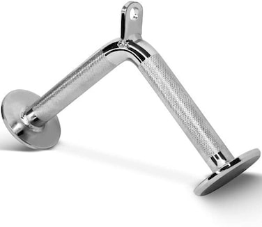 ULTIMAX V-Shaped Bar Cable Attachment for Gym - Durable Chrome Handle with 360&deg; Steel Swivel &amp; Non-Slip Grip for Cable Machines