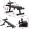 ULTIMAX Foldable Sit-Up and Abdominal Bench - Adjustable Height &amp; Angle, Multi-Workout Strength Training Exercise Bench for Back, Legs, Hands, and Whole Body, 440Lbs Weight Capacity