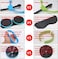 ULTIMAX Multi Revoflex Abdominal Trainer   Ab Wheel Roller with Resistance Bands   Gym Fitness Equipment for Core Workouts   Multifunctional Pull Rope   Assorted Colors