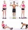 ULTIMAX Multi Revoflex Abdominal Trainer   Ab Wheel Roller with Resistance Bands   Gym Fitness Equipment for Core Workouts   Multifunctional Pull Rope   Assorted Colors