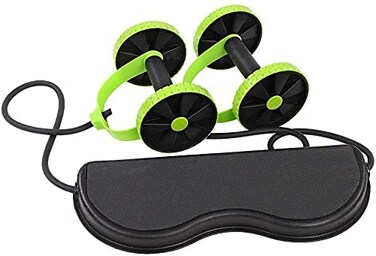 ULTIMAX Ab Wheel Roller &ndash; No-Noise Revoflex Extreme Multifunctional Ab Roller for Core Workout, Easy-to-Use Abs Exerciser &amp; Body Shaping Training System for Home Gym Fitness Equipment