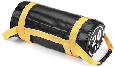 ULTIMAX Adjustable Power Bag for Weight Training &ndash; 20KG Fitness Sandbag with Handles &amp; Zipper, Perfect for Powerlifting, Weight Lifting, and Full-Body Workouts
