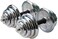 ULTIMAX 30 Kg Adjustable Chrome Dumbbell Set   Convertible Dumbbells &amp; Barbell with Connector for Home Gym &amp; Office Fitness Workouts - Silver