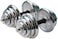 ULTIMAX Adjustable Dumbbell Set 10kg &ndash; Chrome Plated Iron Dumbbell Kit for Home Gym, Fitness &amp; Strength Training