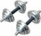 ULTIMAX 15 kg Chrome Adjustable Dumbbell Set - Cast Iron Hand Weight Lifting Set with Box