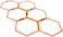 ULTIMAX Hexagonal Speed Agility Ladder Set &ndash; 6 Rings for Footwork Training, Speed Hurdles, Fitness &amp; Home Gym Equipment, Assorted Colors.