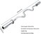 ULTIMAX Olympic Dumbbell Bar - 120cm Durable Barbell Handle for Gym &amp; Weight Training, 50mm Counterweight Fit for High-Intensity Chest &amp; Workout Exercises