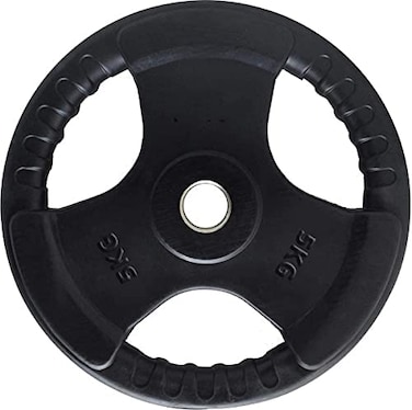 ULTIMAX 2-Piece 5KG Olympic Bumper Weight Plates - Rubber Barbell Plates for Floor Protection &amp; Strength Training, Ideal for Weightlifting &amp; Gym Workouts