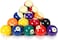 ULTIMAX 16-Piece Adult Billiard Pool Ball Set &ndash; Full Size American Standard 52.5mm/57.2mm Synthetic Resin Durable Balls
