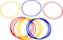 ULTIMAX Set of 12 Speed &amp; Agility Training Rings - 40cm Sporting Goods Agility Circles for Sports Performance