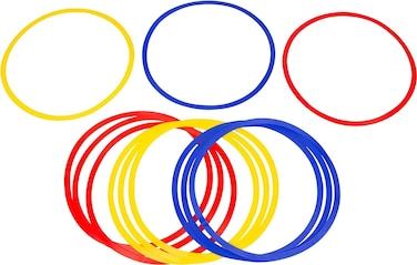 ULTIMAX Set of 12 Speed &amp; Agility Training Rings - 60cm Sporting Goods Agility Circles for Sports Performance