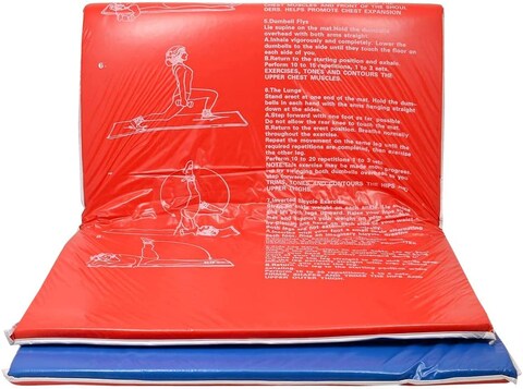 ULTIMAX Blue Exercise Mat &ndash; Non-Slip Yoga Mat for Home Gym, Cardio, Floor Fitness, and Workouts