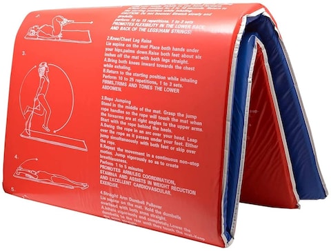 ULTIMAX Blue Exercise Mat &ndash; Non-Slip Yoga Mat for Home Gym, Cardio, Floor Fitness, and Workouts
