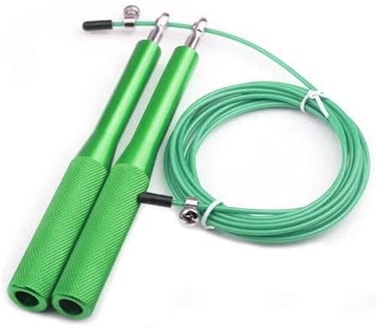 ULTIMAX Adjustable Jump Rope for Fitness, Workout &amp; Exercise &ndash; Durable Green Jump Rope for Adults &amp; Kids