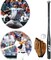 ULTIMAX 30in Baseball Bat &amp; Glove Set for Teens - Lightweight Aluminum Alloy Bat, Durable Baseball Gloves, Ball Carry Bag, Safe &amp; Ideal Gift for All Players - Red