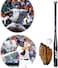 ULTIMAX 30in Baseball Bat &amp; Glove Set for Teens - Lightweight Aluminum Alloy Bat, Durable Baseball Gloves, Ball Carry Bag, Safe &amp; Ideal Gift for All Players - Silver