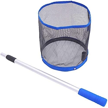 ULTIMAX Ping Pong Ball Retriever &amp; Picker &ndash; Blue Table Tennis Ball Pickup Net Bag Container for Easy Ball Collection &amp; Training Tool
