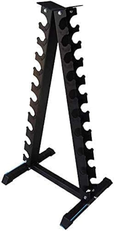 ULTIMAX A-Frame Dumbbell Weight Rack &ndash; Holds 10 Pairs of Dumbbells, Durable Fitness Dumbbell Storage Stand