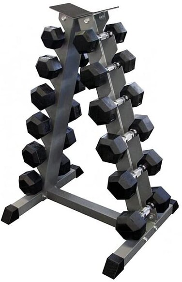 ULTIMAX A-Frame Dumbbell Weight Rack   6-Pair Compact Dumbbell Holder for Home &amp; Gym Fitness Storage