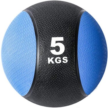 ULTIMAX 5Kg Rubber Bounce Medicine Ball - Durable Weighted Exercise Ball for Strength &amp; Fitness Training