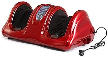 ULTIMAX Electric Foot &amp; Calf Massager &ndash; Shiatsu Kneading &amp; Rolling Machine for Circulation &amp; Relaxation   Fitness Leg &amp; Foot Massager (Red)