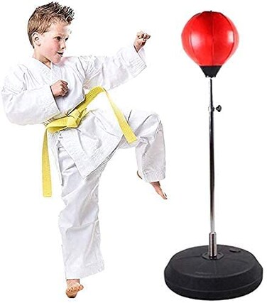 ULTIMAX Kids' Boxing Stand &ndash; Adjustable &amp; Durable Punching Bag for Training &amp; Fun