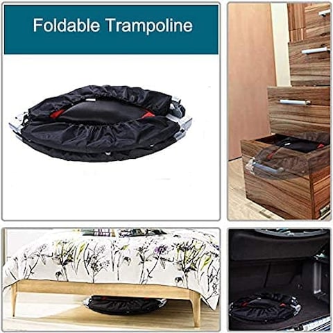 ULTIMAX 40-Inch Folding Trampoline   Portable Fitness Rebounder for Home &amp; Gym Workouts