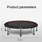 ULTIMAX 40-Inch Folding Trampoline   Portable Fitness Rebounder for Home &amp; Gym Workouts