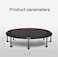 ULTIMAX 40-Inch Folding Trampoline   Portable Fitness Rebounder for Home &amp; Gym Workouts