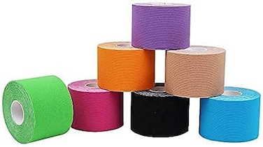 ULTIMAX Waterproof Kinesiology Tape   Durable, Elastic &amp; Sweat-Resistant Sports Tape for Pain Relief &amp; Muscle Support