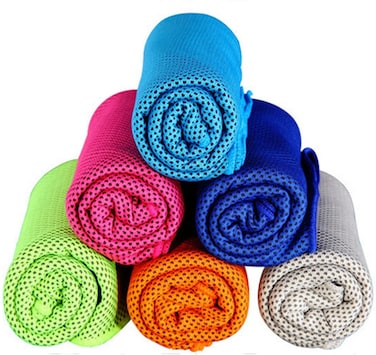 ULTIMAX 5-Pack Cooling Towels &ndash; Multi-Color, Instant Chill, Sweat-Absorbent &amp; Quick-Dry