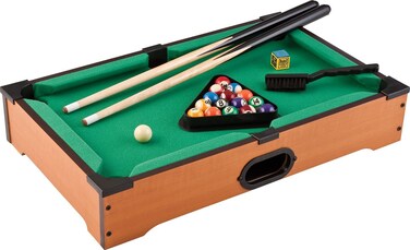 ULTIMAX 20-Inch Mini Billiards/Pool Table Set &ndash; Portable Tabletop Game for Kids &amp; Adults