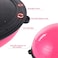 ULTIMAX Pink Exercise Ball with Resistance Bands - Balance &amp; Stability Workout Ball for Fitness, Core Strength &amp; Flexibility