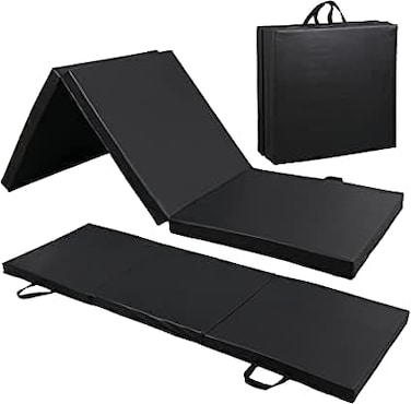 ULTIMAX 2" Thick Tri-Fold Exercise Mat with Handles &ndash; Portable, High-Density Folding Gym Mat for Home &amp; Workout
