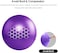 ULTIMAX 75CM Purple Yoga Ball &ndash; Anti-Burst Exercise Ball for Fitness, Yoga, and Stability Training