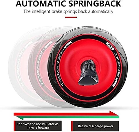 ULTIMAX Ab Power Wheel Roller for Crossfit &amp; Home Gym   Effective Abdominal Exercise Equipment for Core Strength &amp; Fitness