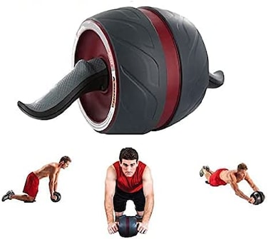 ULTIMAX Ab Power Wheel Roller for Crossfit &amp; Home Gym   Effective Abdominal Exercise Equipment for Core Strength &amp; Fitness