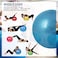 ULTIMAX 65CM Yoga Ball &ndash; Premium Exercise Ball for Fitness, Stability, and Core Training (Blue)