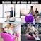ULTIMAX 65CM Yoga Ball &ndash; Premium Exercise Ball for Fitness, Stability, and Core Training (Pink)