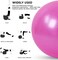 ULTIMAX 65CM Yoga Ball &ndash; Premium Exercise Ball for Fitness, Stability, and Core Training (Pink)