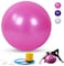 ULTIMAX 65CM Yoga Ball &ndash; Premium Exercise Ball for Fitness, Stability, and Core Training (Pink)