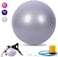ULTIMAX 65CM Yoga Ball &ndash; Premium Exercise Ball for Fitness, Stability, and Core Training (Grey)