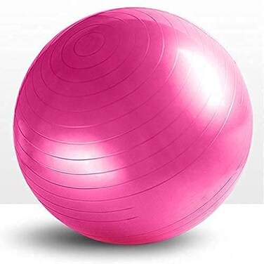 ULTIMAX 75CM Yoga Ball &ndash; Anti-Burst Exercise Ball for Fitness, Yoga, Pilates &amp; Stability Training (Pink)