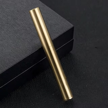 Vintage Lighter, Cool Trench Lighter, Copper Trench Lighter, Kerosene Fluid Refillable Lighter, Antique Windproof Lighter, Unique Gifts for Your Lover (Fuel Not Include) - Brass