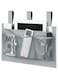 Excefore Bedside Caddy, Bedside Storage Organizer with 4 Pockets, Hanging Bedside Organizer Storage Bag Pocket for Bunk, Hospital Beds, Bedside Organizer for College Dorm, Camp, Bed Rails, Grey