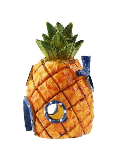 Mumoo Bear Pineapple Cartoon House Home Fish Tank Aquarium Ornament Decorations Escape Hole
