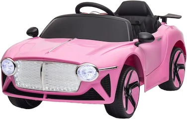 Lovely Baby Rechargeable 12V Powered Riding Car for Kids LB 8866L, Ride-On for Children with RC for Ages 1-3 years - Pink