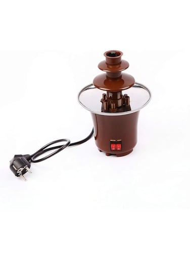 BHDYHM 3 Tier Chocolate Fondue Fountain - Electric Stainless Choco Melts Dipping Warmer Machine