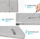 Lacdo iPad Mini 7 Sleeve, iPad Mini Case Bag Tablet Sleeve Case for iPad Mini 7 Samsung Galaxy Tab A7 Lite 8.7"  Galaxy Tab A 8.0" Protective Tablet Bag Water Repellent Gray